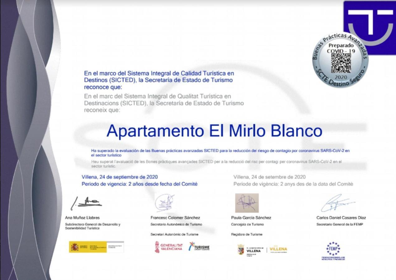 Apartamento El Mirlo Blanco Villena Eksteriør billede